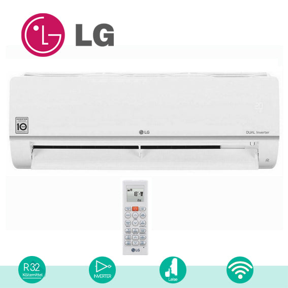 LG Klimaanlage Klima Wandklima Effizient Scoop Design günstig preishwert Inneneinheit Innen Wandmontage Heizen kühlen weiß Sommer LG PC-SK NSJ Innen