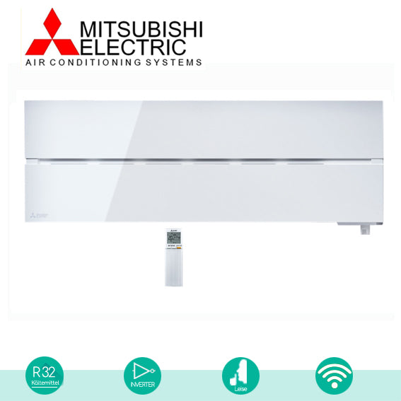 Mitsubishi Premium MSZ-LN-VG2-W Inneneinheit Innengerät Wifi Design stylish günstig Effizient Scoop weiß geräuscharm Fernbedienung kühlen heizen