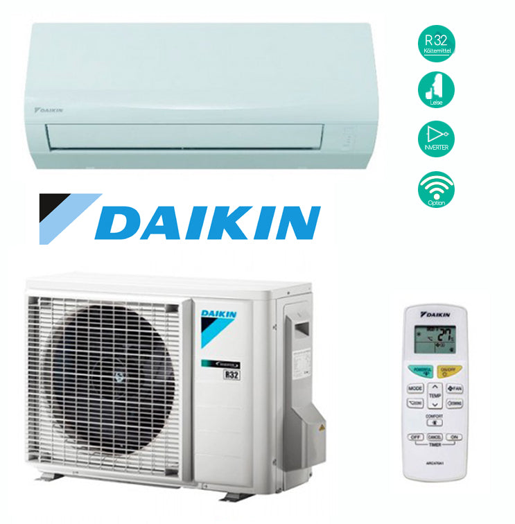 Daikin Sensira FTXF-E / RXF-E  Klimaanlage Single / Klimageraet / Klimaanlage Wohnen / Innengeraet / Aussengeraet / kühlen / heizen / Wifi