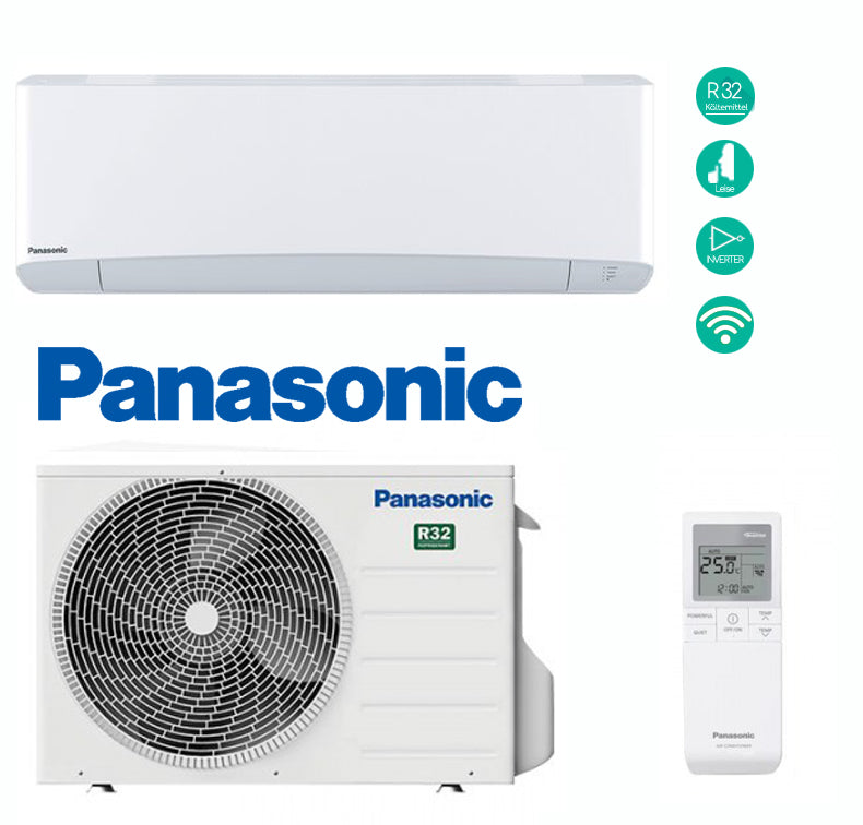 Panasonic Etherea Weiss CS-Z-ZKEW / CU-Z-ZKE Klimaanlage Single / Klimageraet / Klimaanlage Wohnen / Innengeraet / Aussengeraet / kühlen / heizen / Wifi / hochwertig